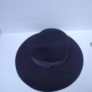 Olive & Pique 100% wool Fedora hat black